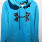 New with Tag - Under Armour Storm Men's Fleece Big Logo Hoodie - light blue - size M