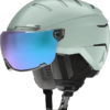ATOMIC SAVOR GT VISOR STEREO SKI HELMET color mint / women's size M = 55-59cm