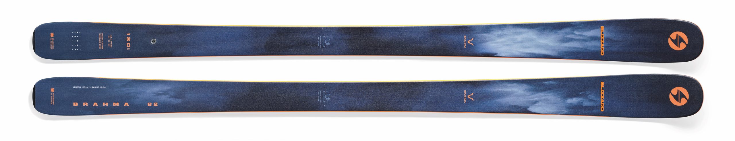 New Blizzard Brahma 82 flat 180cm Skis 2024